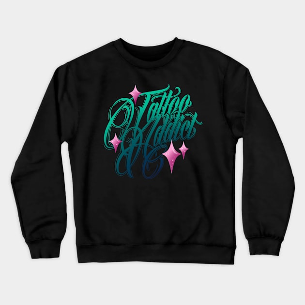 Tattoo Addict Mermaid Crewneck Sweatshirt by Huldra Tattoo